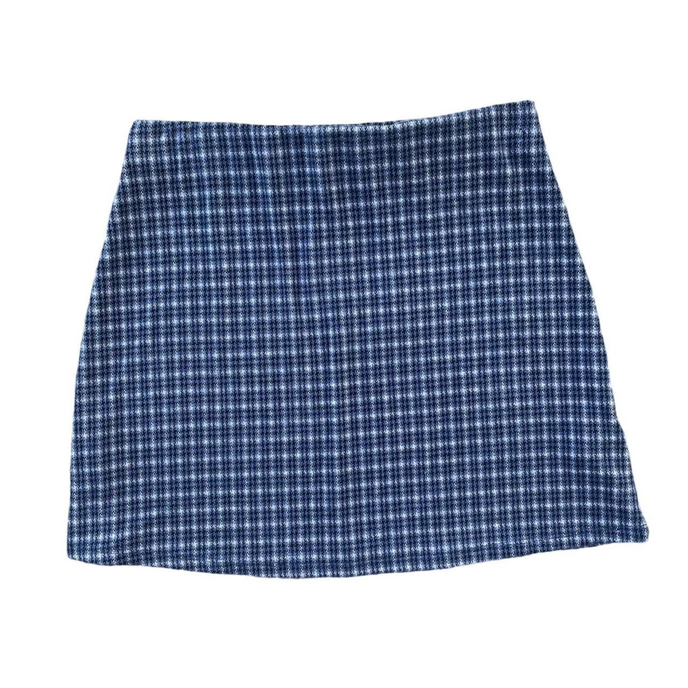 Blue Checkered Women's Skirt